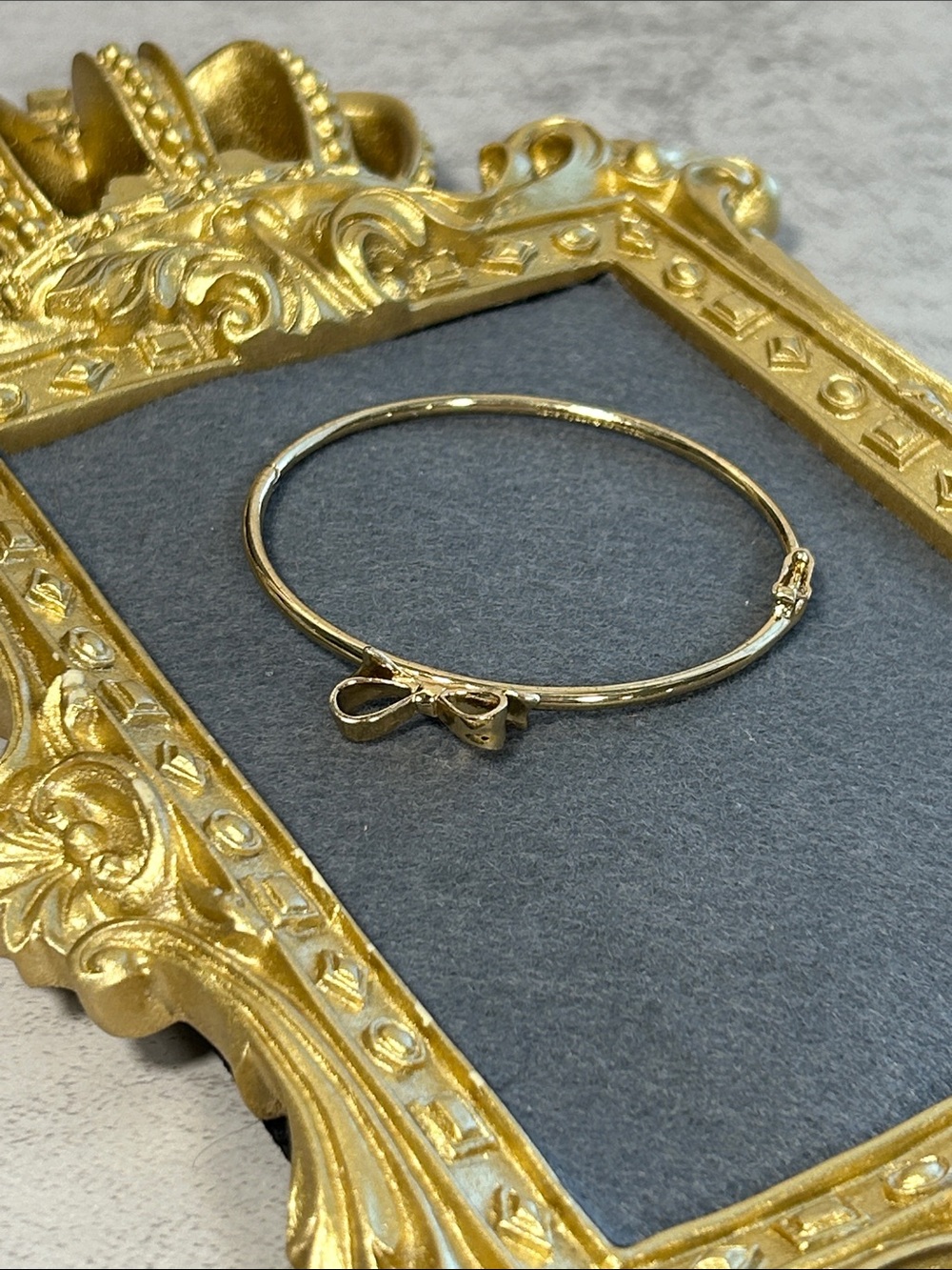 Gold Bow Bangle Bracelet - Women Jewelry